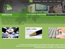 Tablet Screenshot of newleaffunding.com